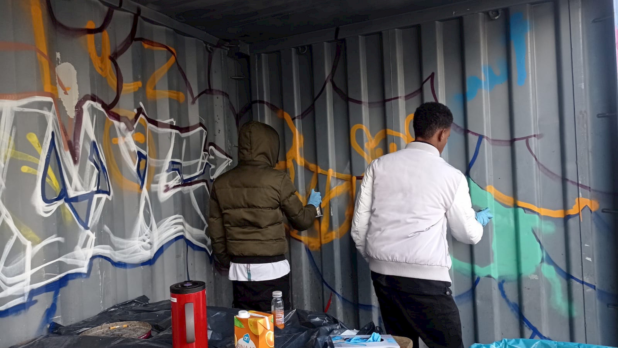 Graffiti – De Vrolijkheid, Art Projects in Dutch Refugee Centres
