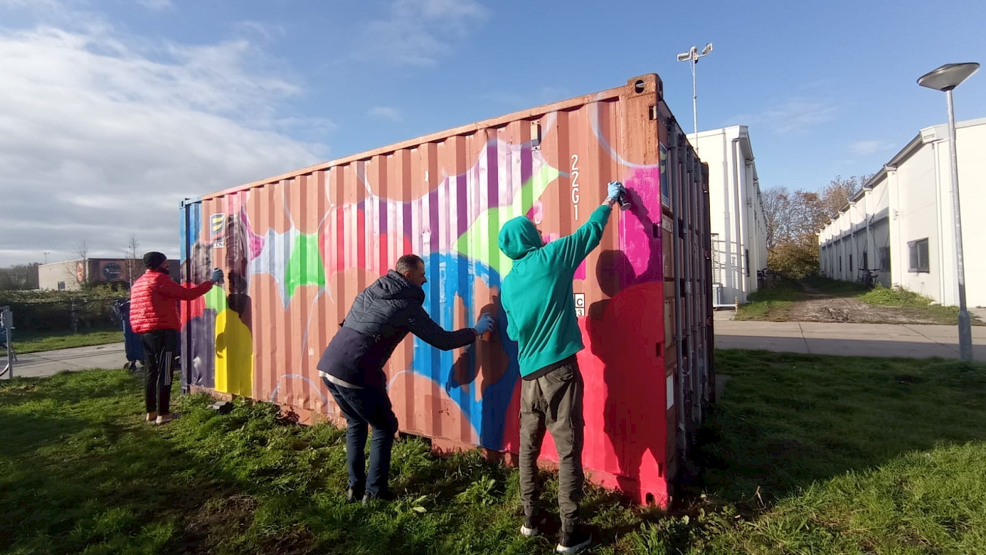 Graffiti – De Vrolijkheid, Art Projects in Dutch Refugee Centres